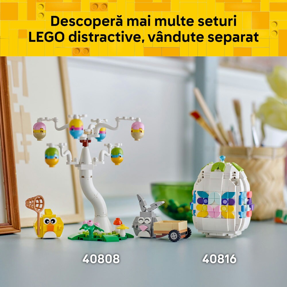 LEGO Iconic: Ou de Paste decorativ 40816, 9 ani+, 386 piese