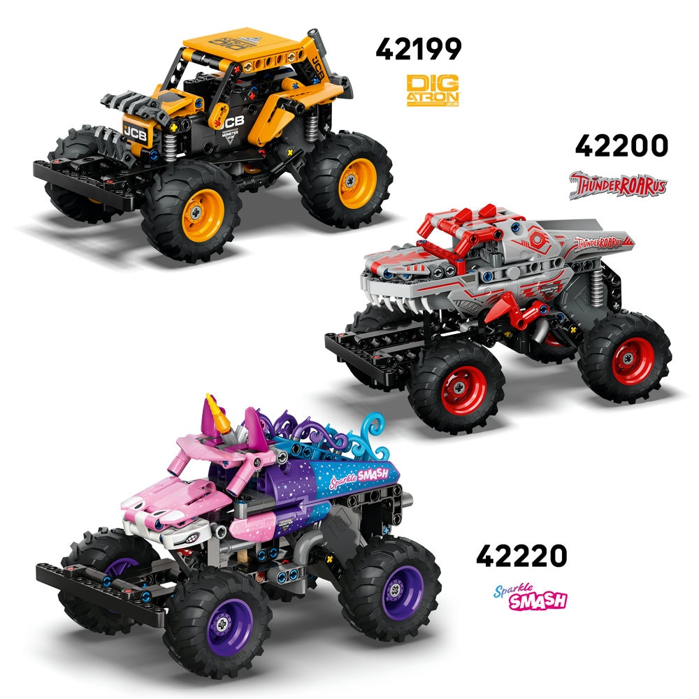 LEGO Technic: Monster Jam Grave Digger Foc si gheata 42219, 7 ani+, 263 piese