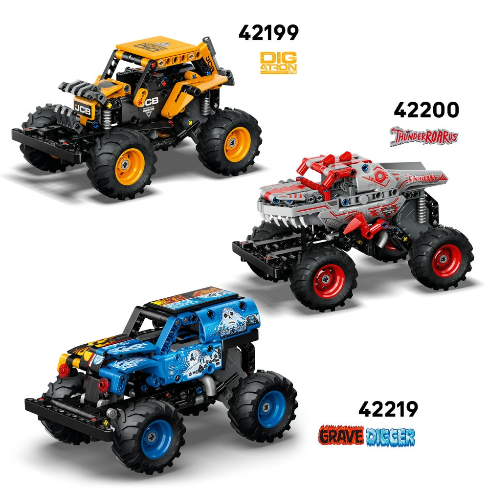 LEGO Technic: Monster Jam Sparkle Smash cu motor cu arc 42220, 7 ani+, 243 piese