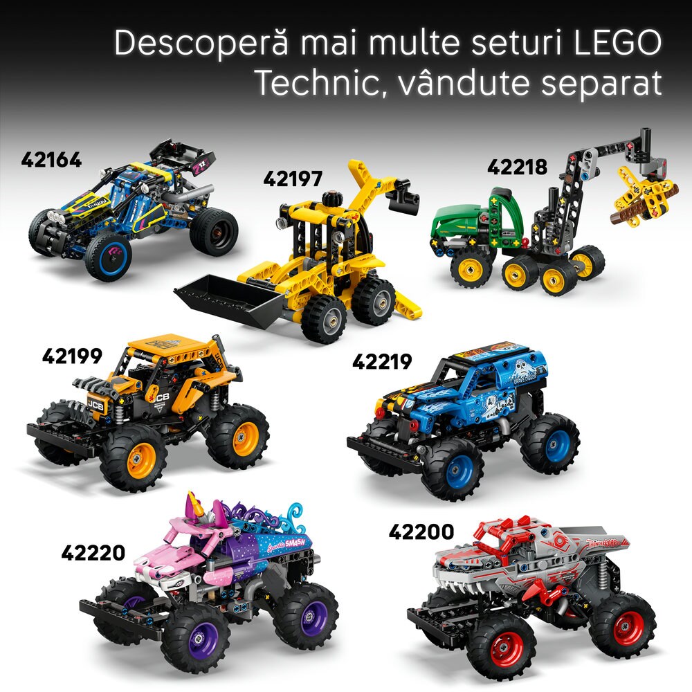 LEGO Technic: Motocicleta galbena 42225, 7 ani+, 151 piese