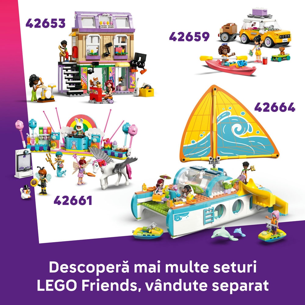 LEGO Friends: Ferma si grajd pentru ponei 42654, 7 ani+, 727 piese