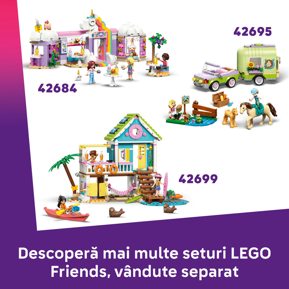 LEGO Friends: O zi distractiva in parcul acvatic 42676, 6 ani+, 278 piese