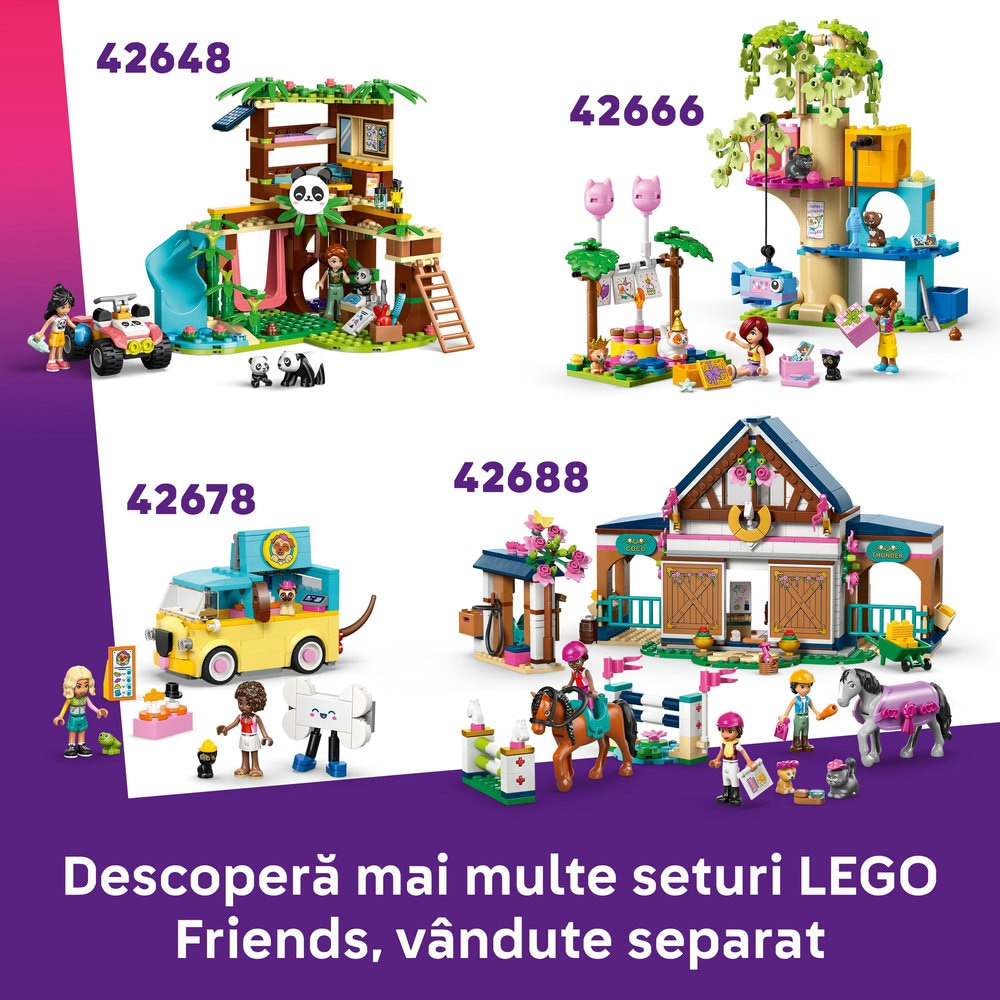 LEGO Friends: Brutarie cu bunatati pentru caini 42677, 6 ani+, 278 piese