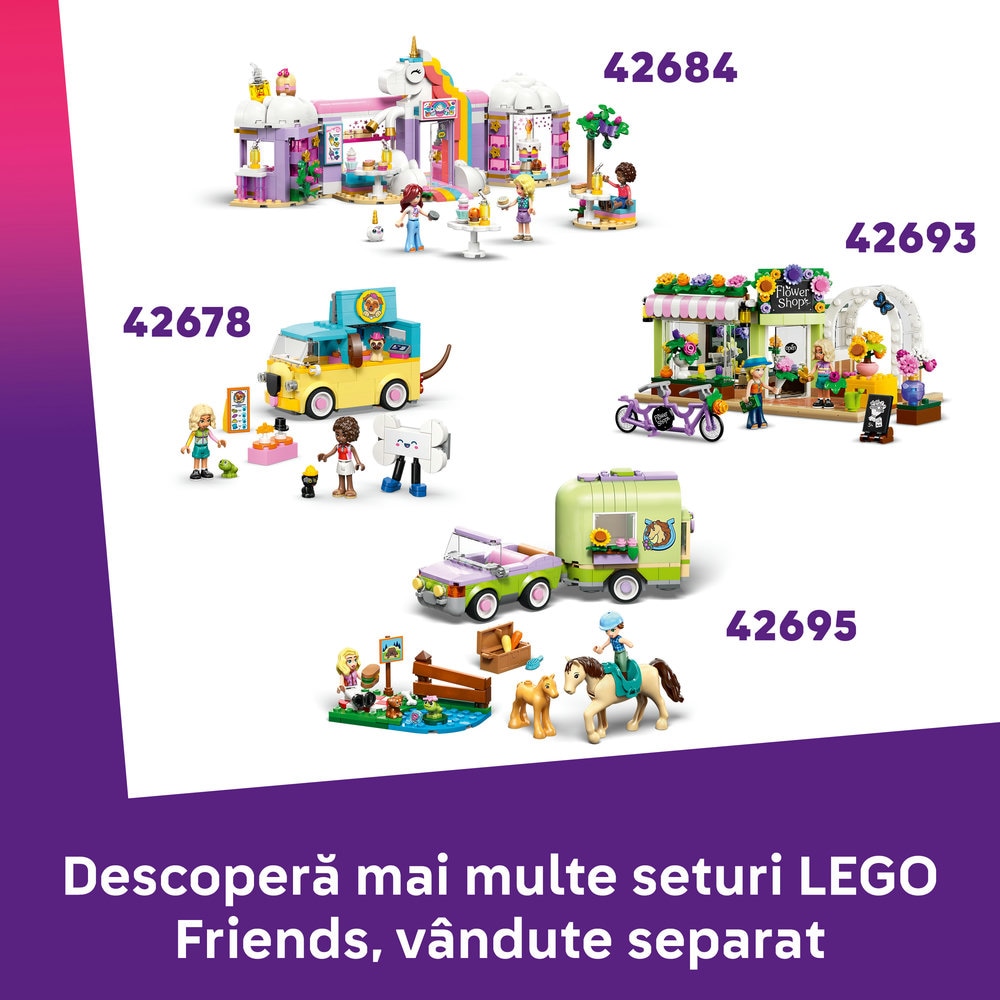 LEGO Friends: Furgoneta de pizza 42694, 6 ani+, 190 piese