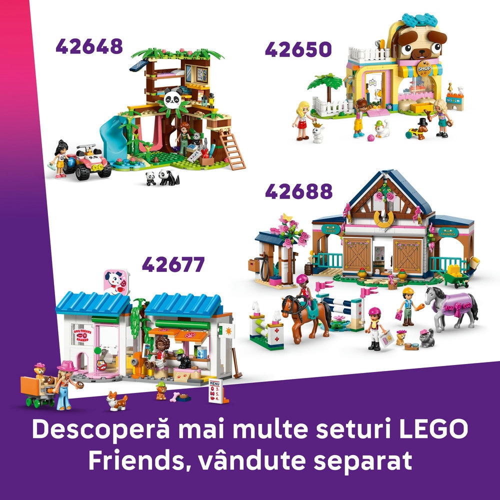 LEGO Friends: Remorca pentru cal si manz 42695, 7 ani+, 279 piese