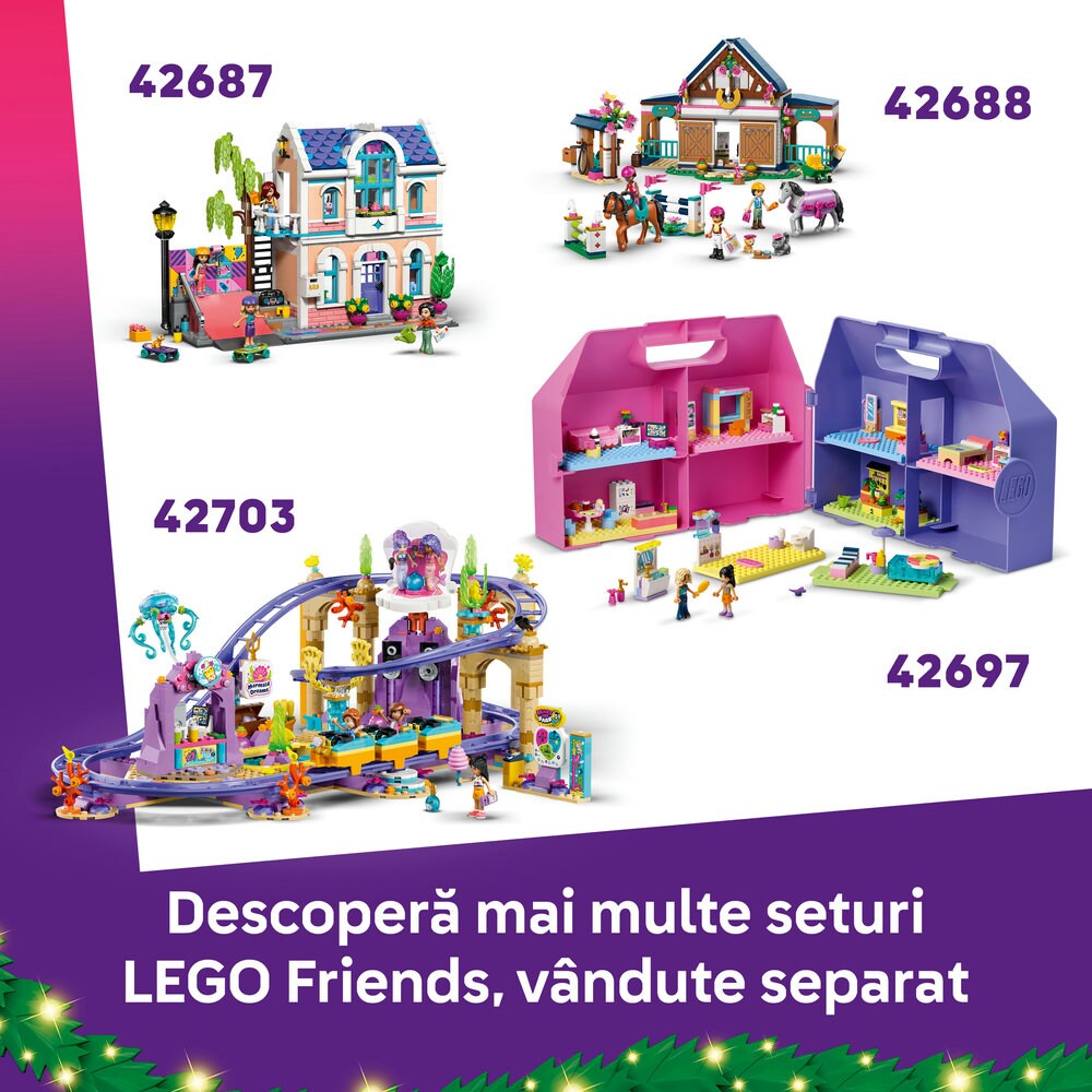 LEGO Friends: Calendar de advent 2026 42698, 6 ani+, 211 piese
