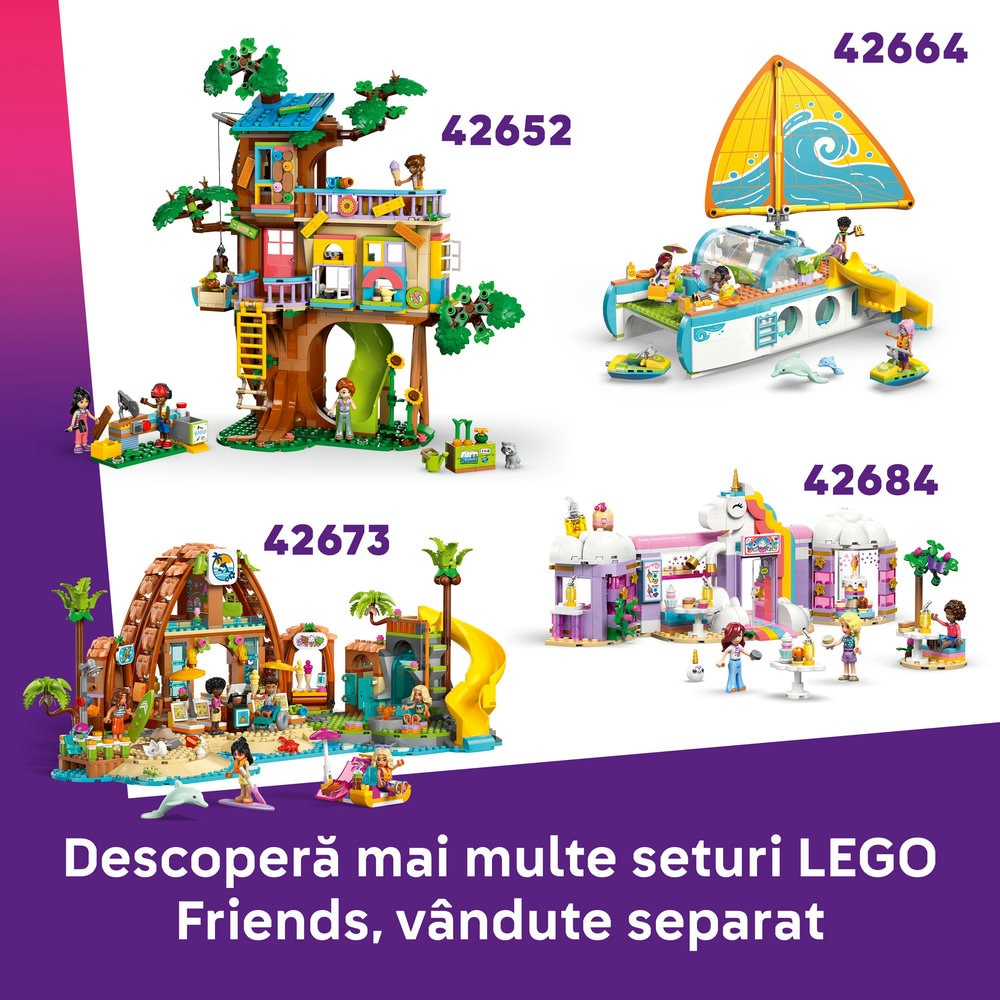 LEGO Friends: Casa pe plaja cu foci 42699, 7 ani+, 400 piese