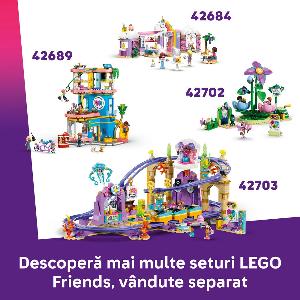 LEGO Friends: Roata Ferris cu bomboane si briose 42700, 7 ani+, 602 piese