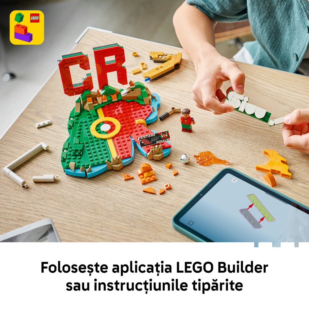 LEGO Editions: Cristiano Ronaldo Momente importante din fotbal 43012, 10 ani+, 490 piese