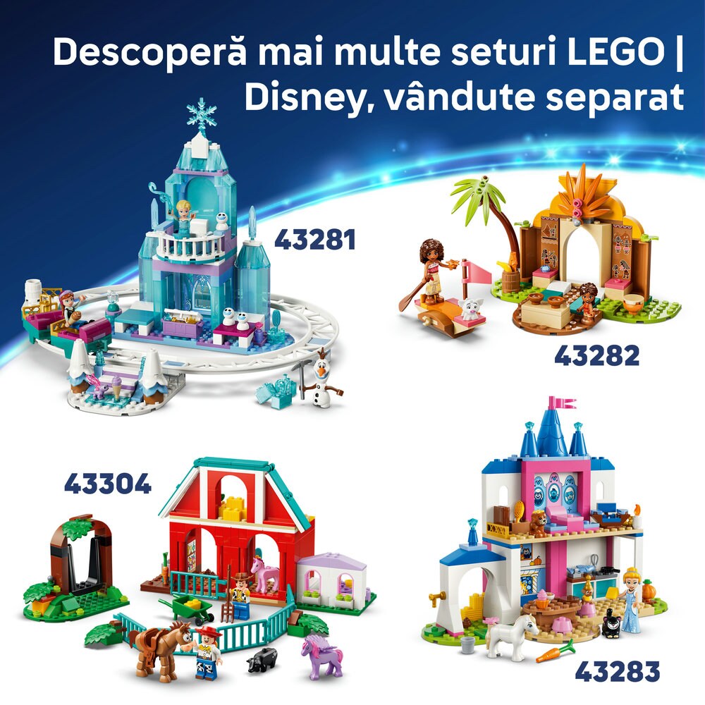 LEGO Disney: Classic - Distractie pe plaja cu Lilo si Stitch 43280, 4 ani+, 113 piese