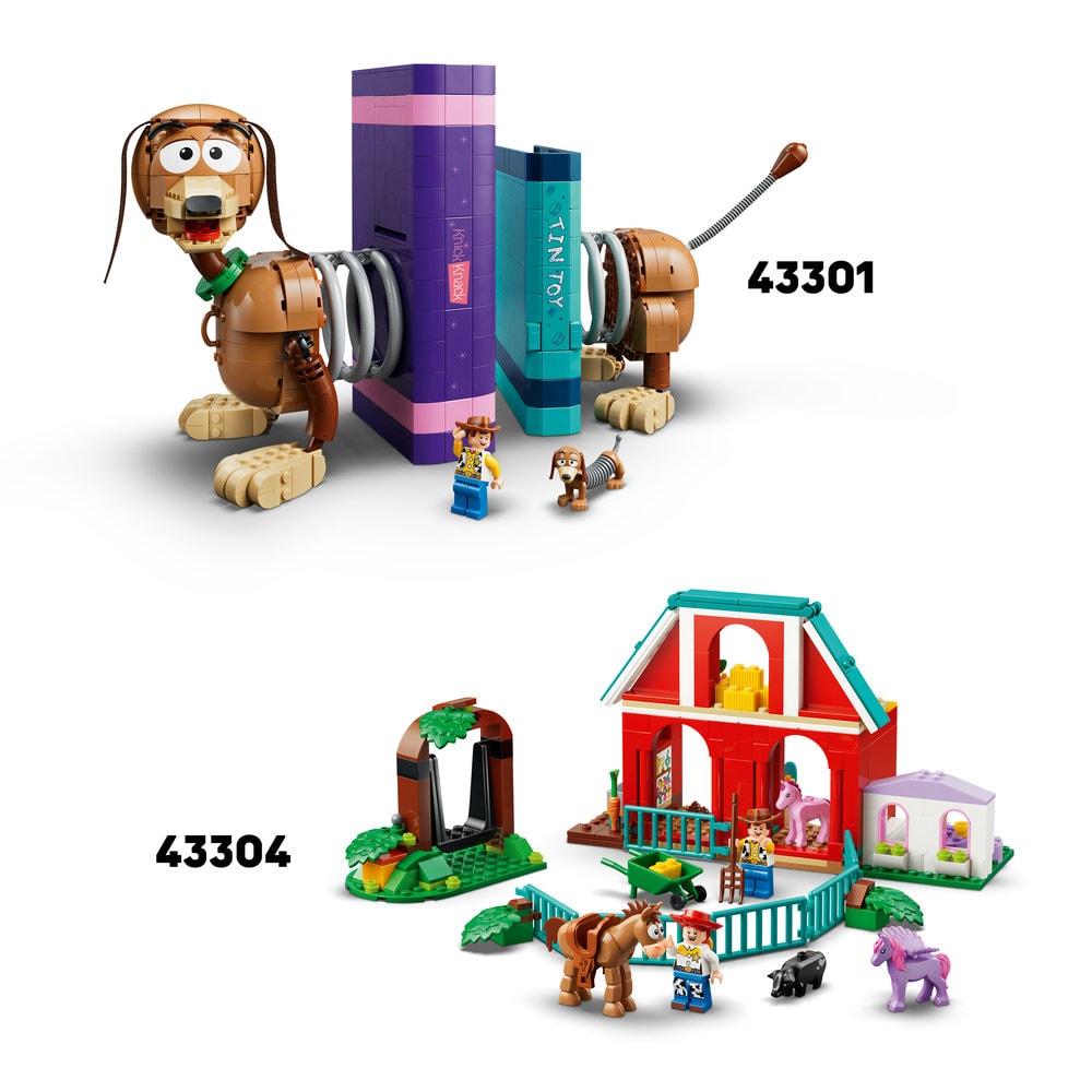 LEGO Disney: Pixar - Opritoare de carti Cainele Slinky din Povestea jucariilor 43301, 18 ani+, 1311 piese