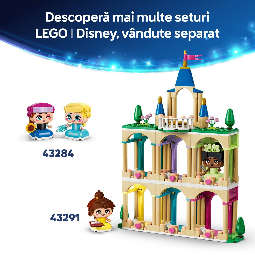 LEGO Disney Princess: Miniprintesele Jasmine si Rapunzel 43303, 5 ani+, 59 piese