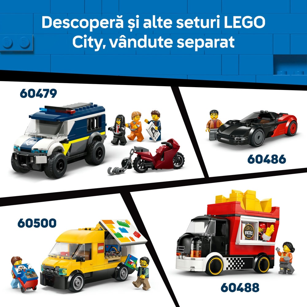 LEGO City: Vehicul hot rod 60485, 5 ani+, 81 piese