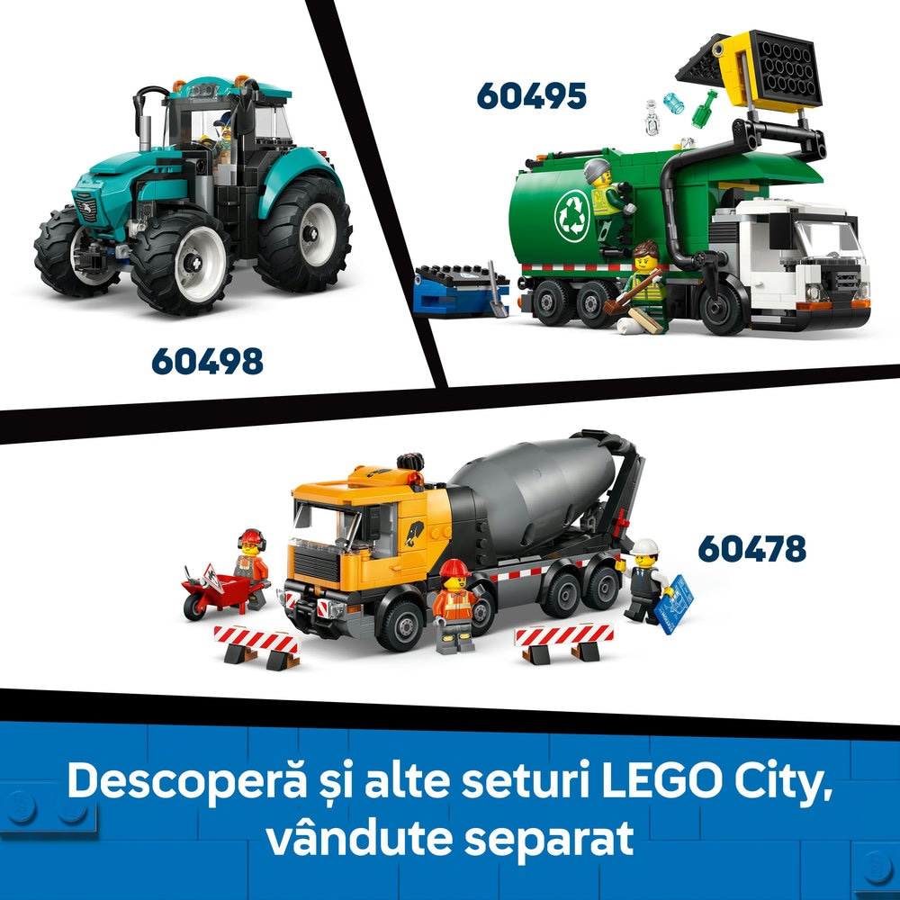 LEGO City: Vehicul cu plug de zapada 60490, 6 ani+, 263 piese