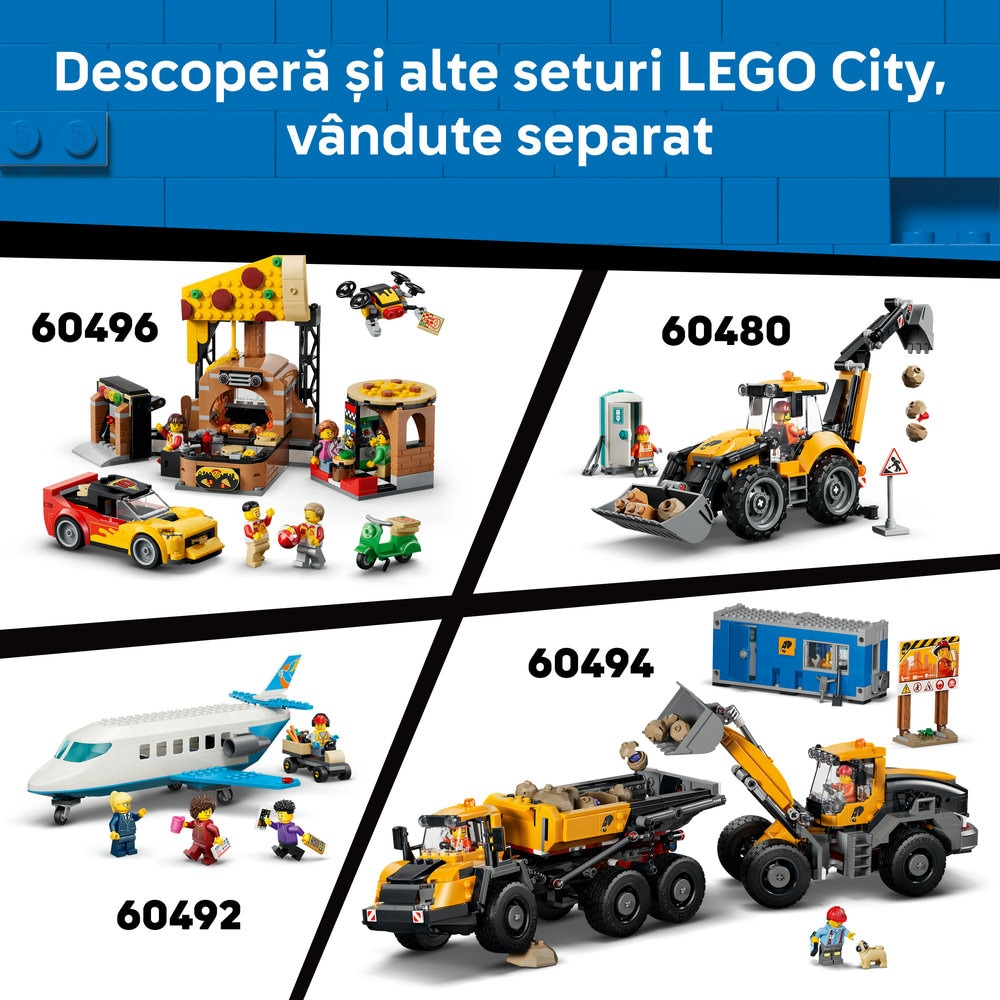 LEGO City: Spalatorie auto drive-thru 60497, 6 ani+, 583 piese