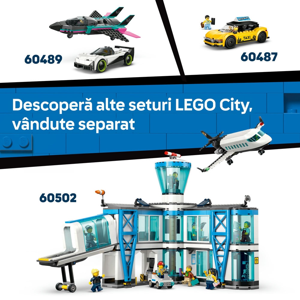 LEGO City: Autospeciala de pompieri la aeroport 60499, 7 ani+, 691 piese