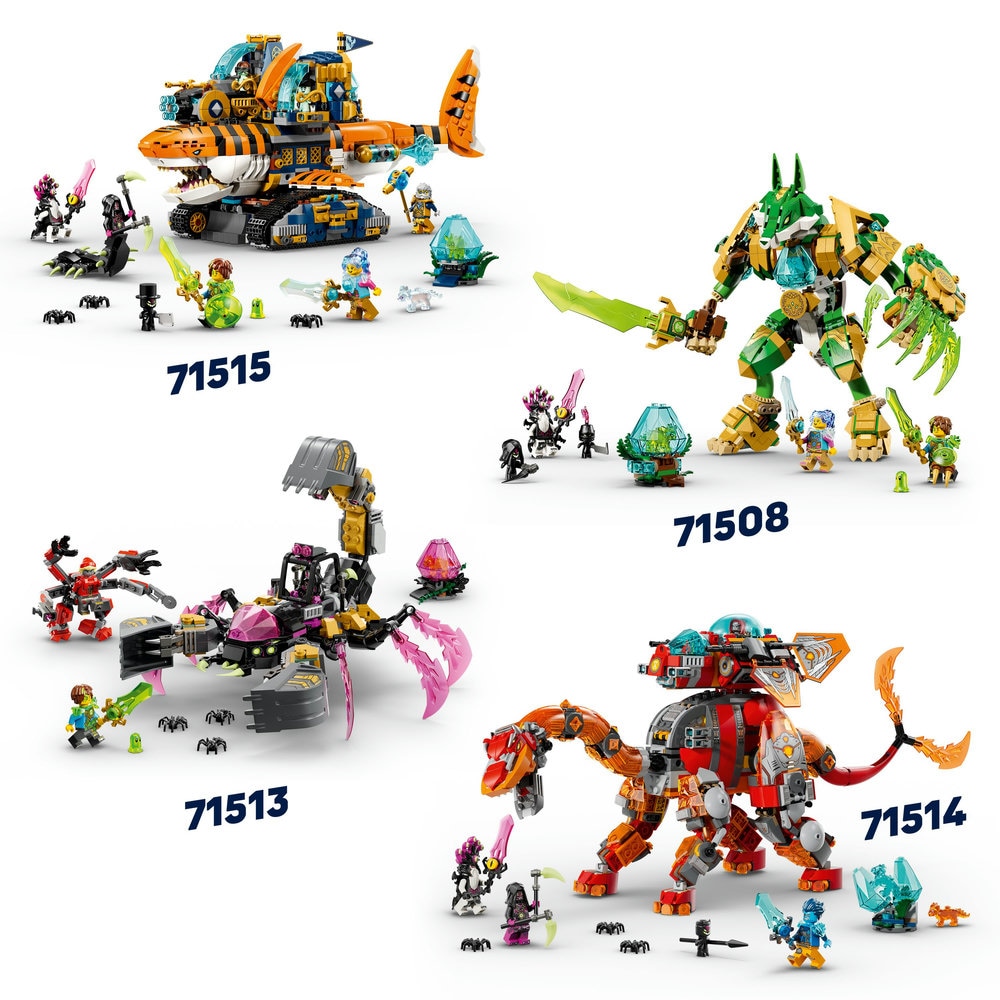 LEGO DREAMZzz: Submarin crocodil 71512, 8 ani+, 1107 piese