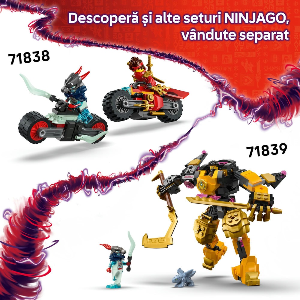 LEGO Ninjago: Vehicul de lupta ninja 71842, 8 ani+, 561 piese