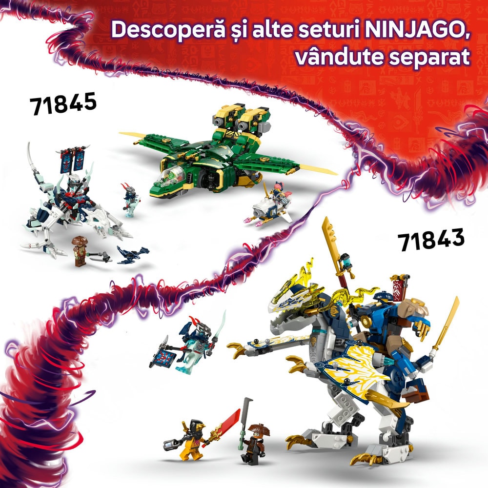 LEGO Ninjago: Vehicul de lupta ninja 71844, 8 ani+, 561 piese