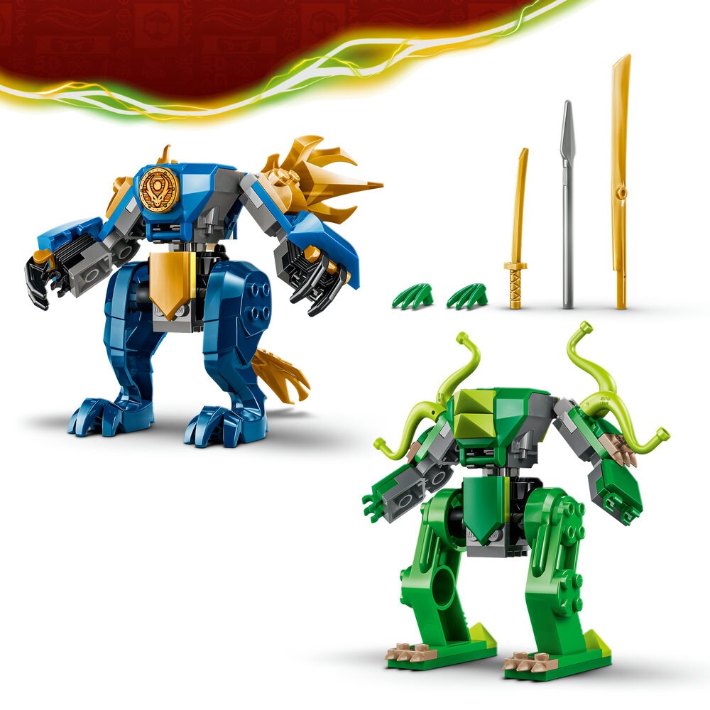 LEGO Ninjago: Robotul dragon al lui Jay in lupta 71853, 4 ani+, 107 piese