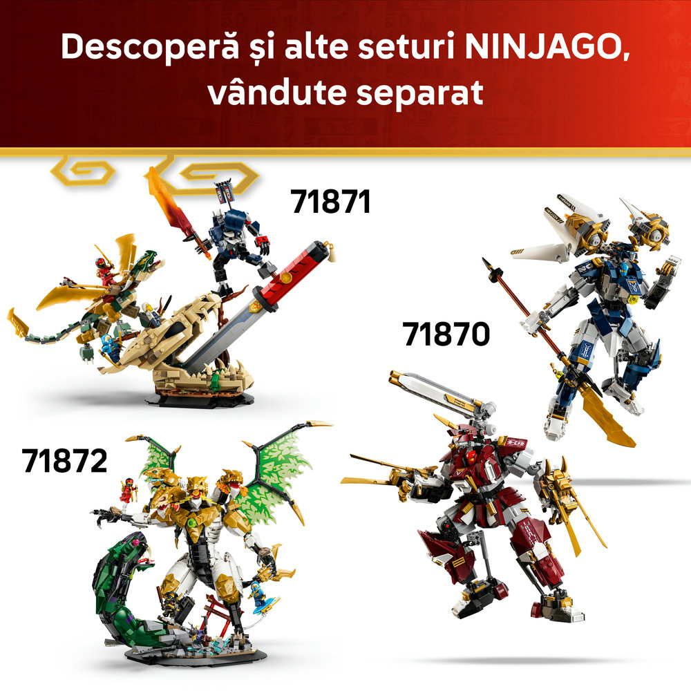LEGO Ninjago: X-1 Ninja Charger la a 15-a aniversare 71867, 14 ani+, 691 piese