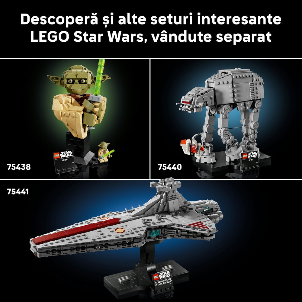 LEGO Star Wars: Bustul lui Darth Vader 75439, 18 ani+, 349 piese