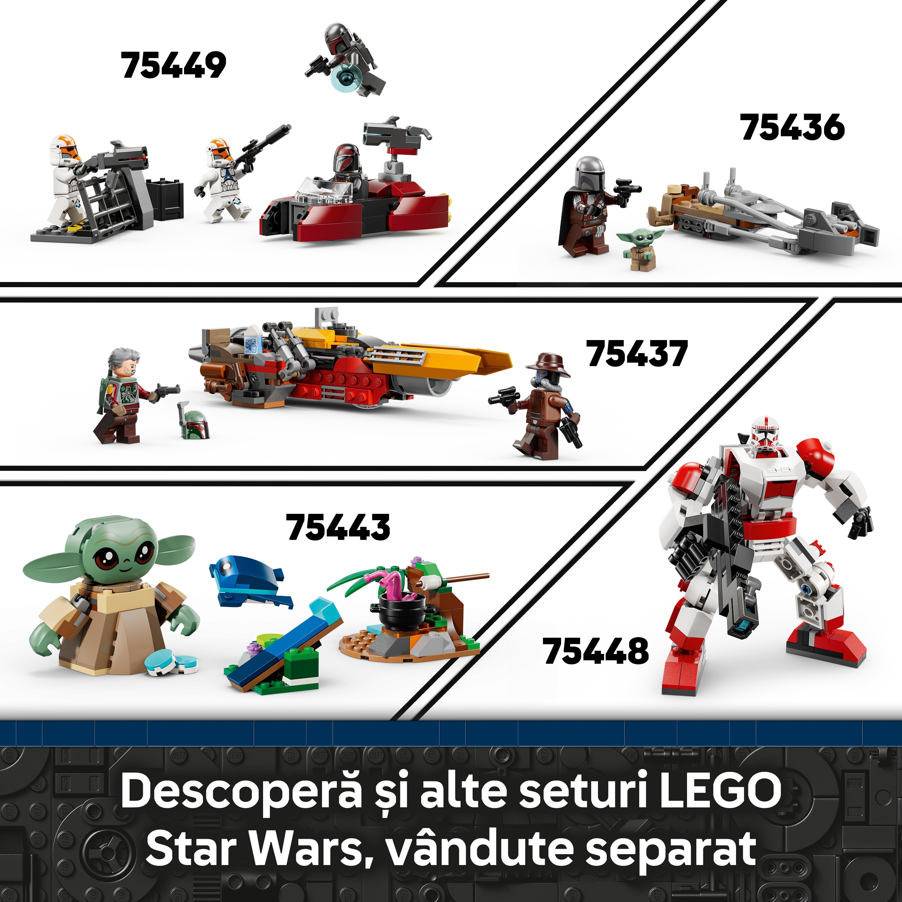 LEGO Star Wars: Droid Astromech BB-8 75452, 10 ani+, 569 piese