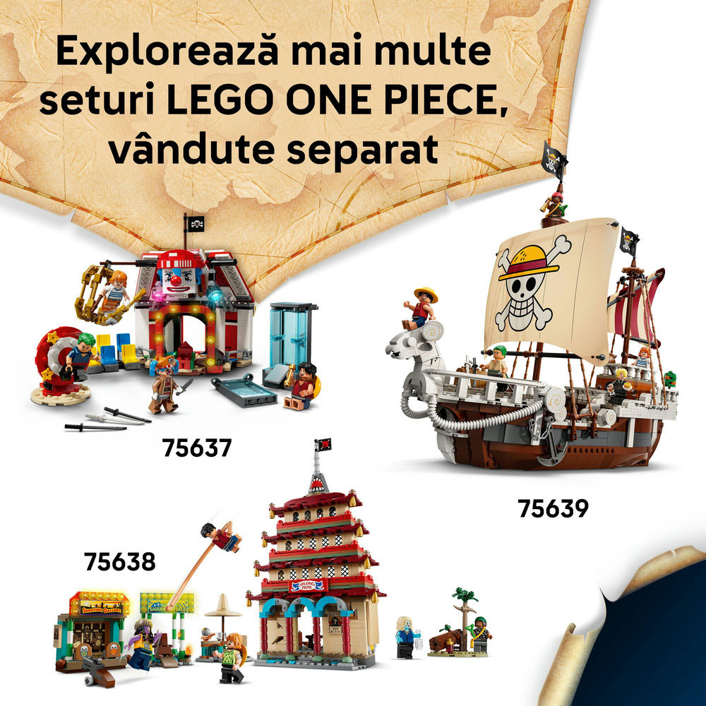 LEGO One Piece: Coliba in Satul Morii 756360, 8 ani+, 299 piese