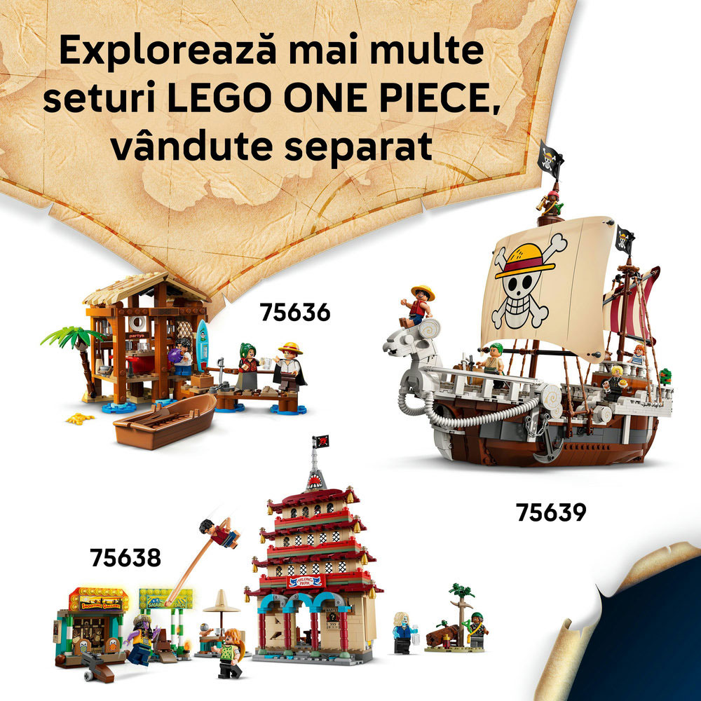 LEGO One Piece: Cortul de circ al clovnului Buggy 756370, 8 ani+, 573 piese