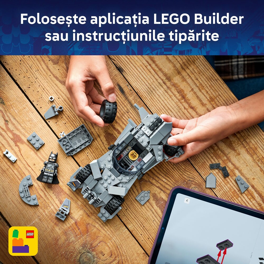 LEGO DC: Batmobilul din Batman vs Superman 76331, 9 ani+, 220 piese