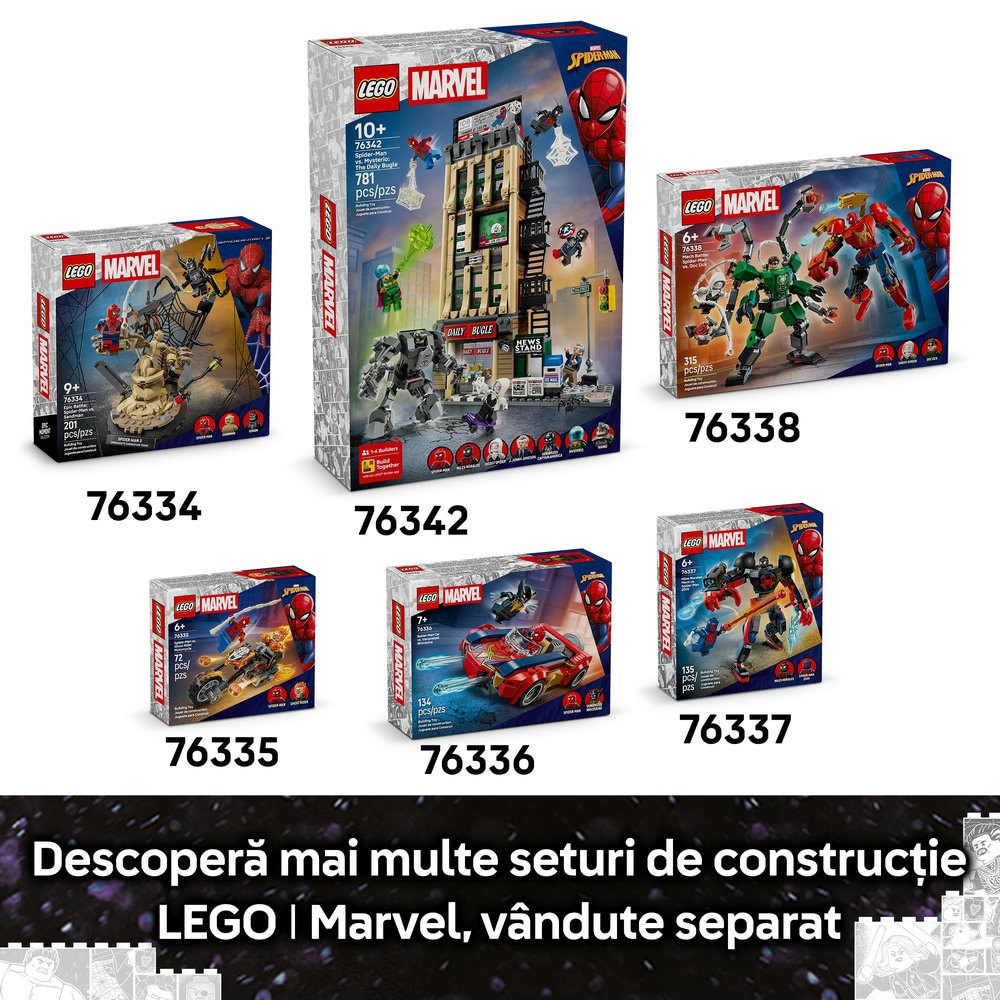 LEGO Super Heroes: Groot in uniforma Ravager 76341, 10 ani+, 604 piese