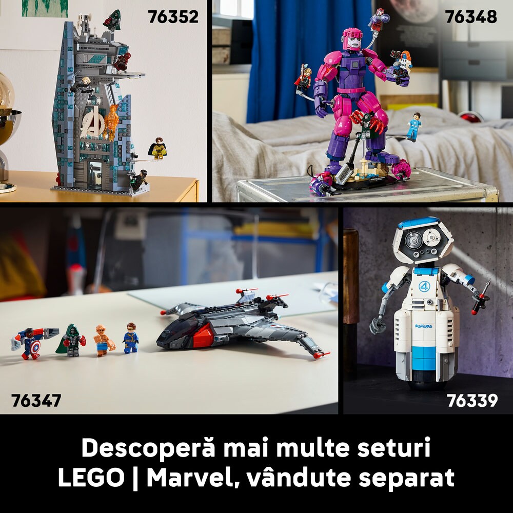 LEGO Marvel: Bustul Doctorului Doom 76345, 18 ani+, 379 piese