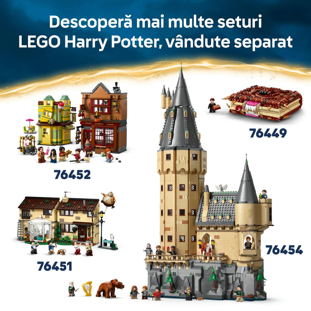 LEGO Harry Potter: Coltul cu carti - Expresul Hogwarts 76450, 8 ani+, 832 piese