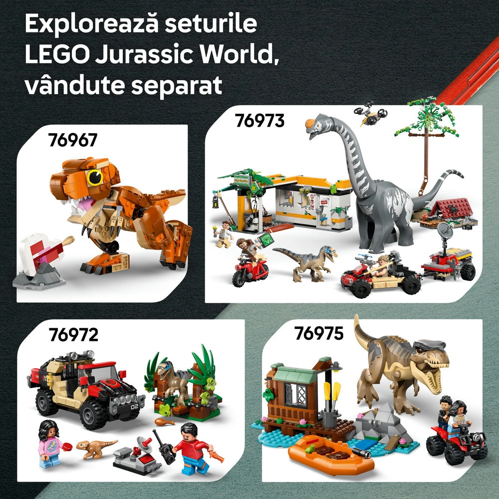 LEGO Jurassic World: Puiul de dinozaur Dolores - Aquilops 76970, 7 ani+, 339 piese