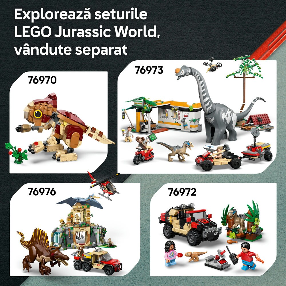 LEGO Jurassic World: Evadare pe rau din calea unui T. rex 76975, 5 ani+, 199 piese