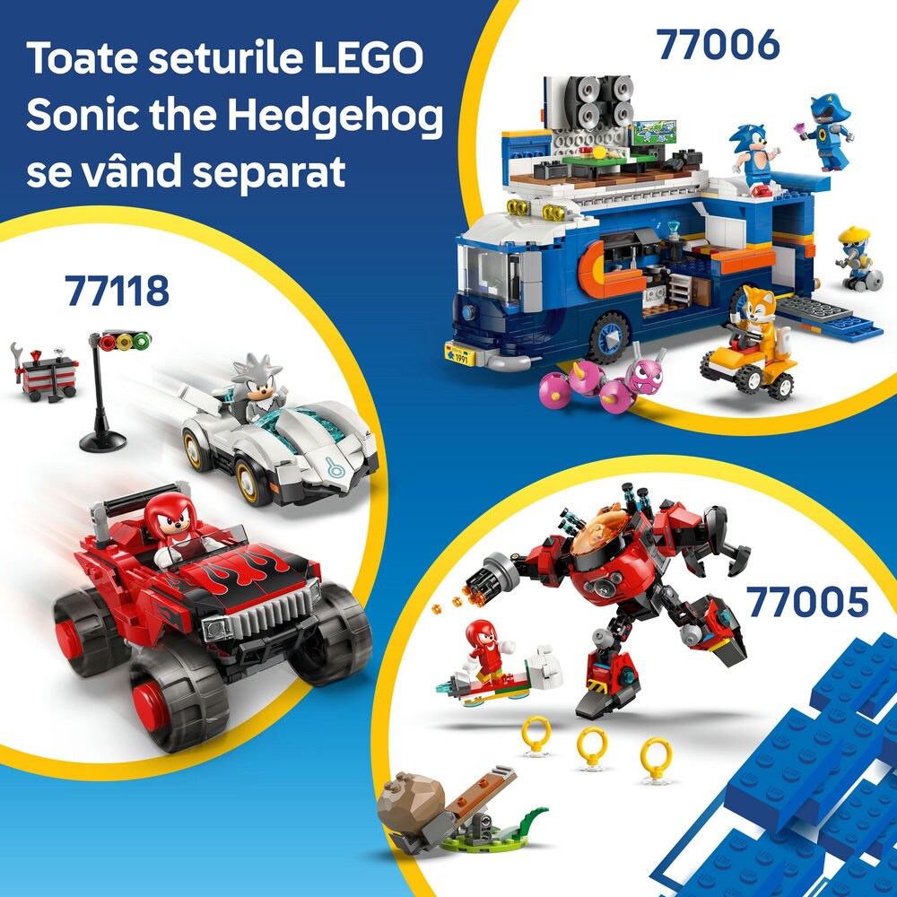 LEGO Sonic The Hedgehog: Speedster Lightning 77117, 7 ani+, 126 piese