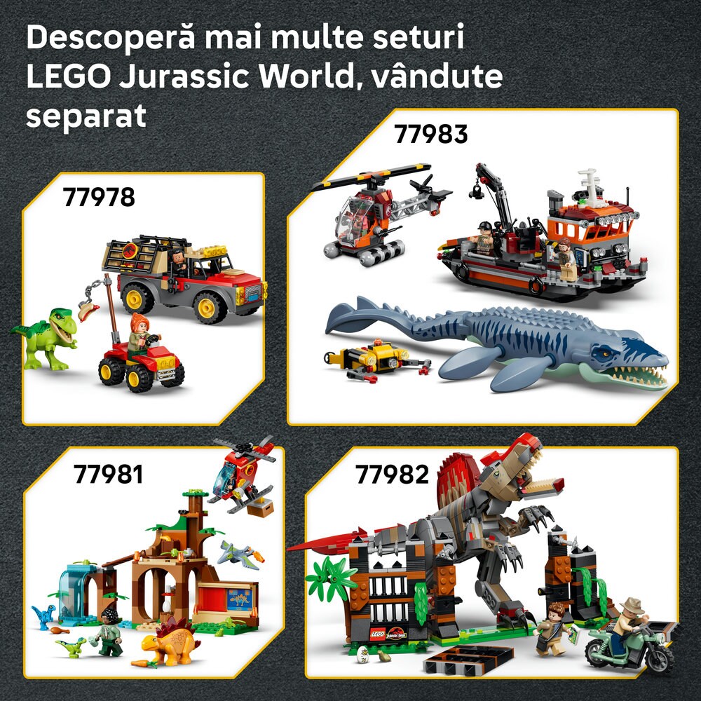 LEGO Jurassic World: Pui de dinozaur - Pteranodon 77977, 7 ani+, 373 piese