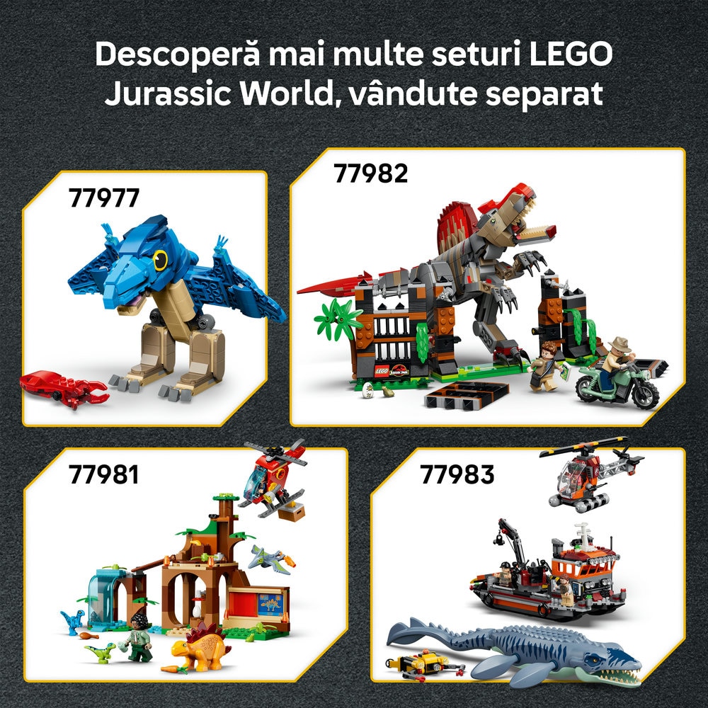 LEGO Jurassic World: Camioneta de transport pentru un tanar T. rex 77978, 4 ani+, 115 piese