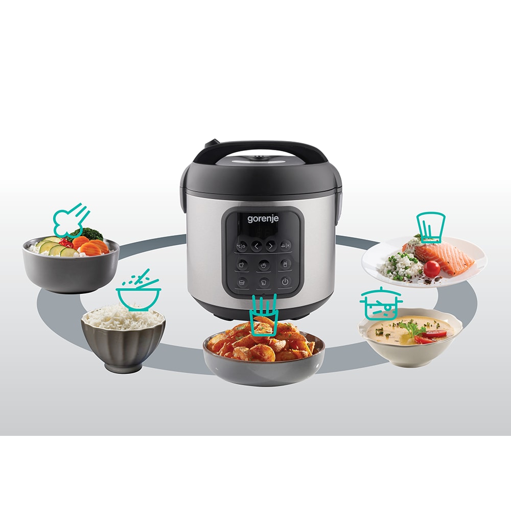 Multicooker GORENJE MC2SBK, 2l, 476W, 5 programe, negru-argintiu