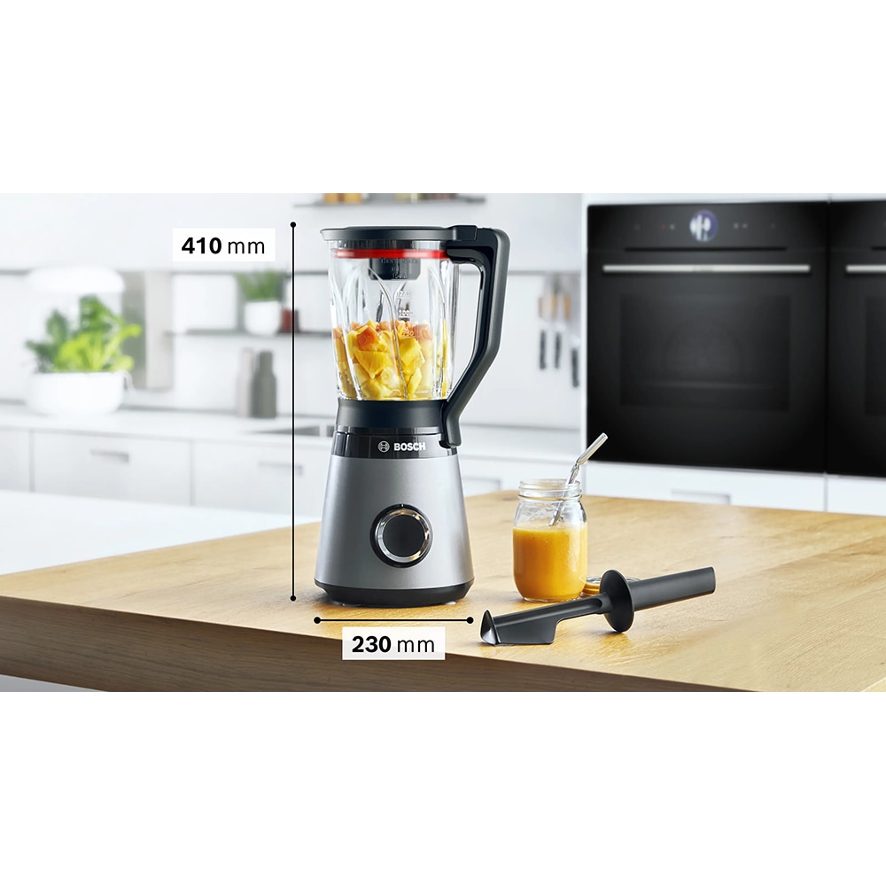 Blender BOSCH VitaPower Serie 4 MMB4192S, 1.5l, 1200W, viteza variabila, argintiu-negru