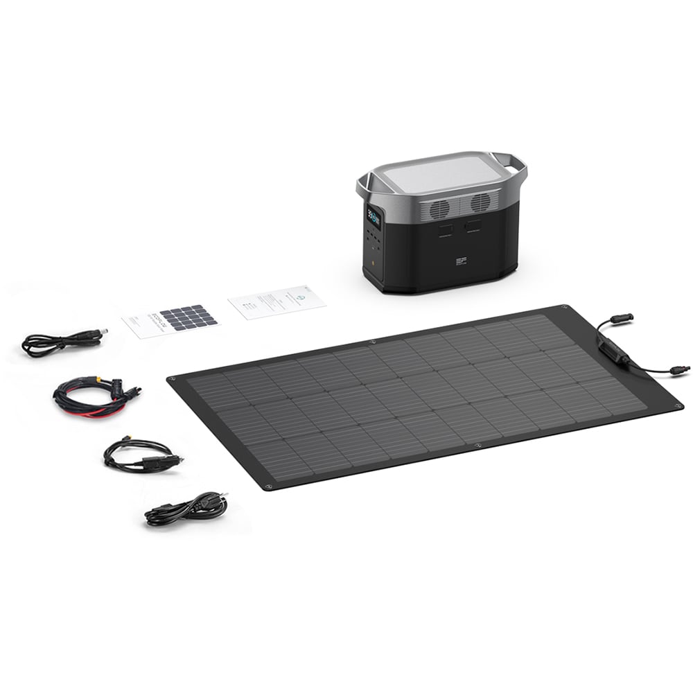 Panou solar ECOFLOW, monocristalin, flexibil, IP68, 100W