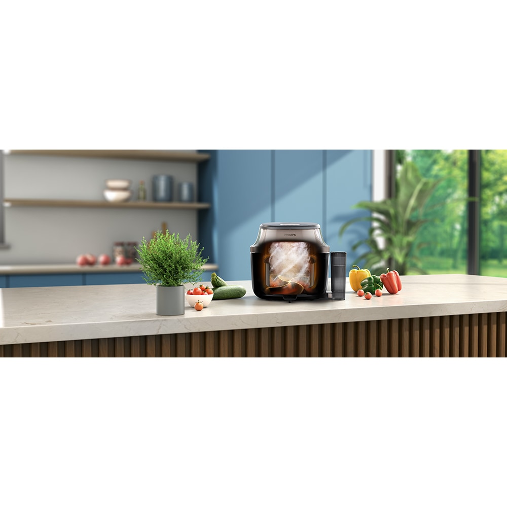 Friteuza cu aer cald PHILIPS Seria 5000 NA547/07, 7.2l, 2000W, negru
