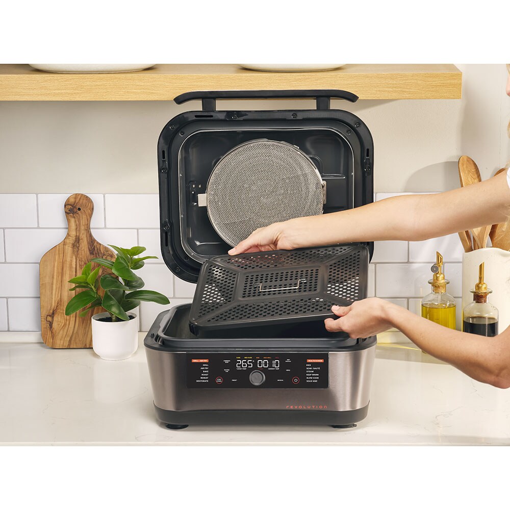 Multicooker NUTRICOOK Revolution NC-RG600EU, 8.5l, 1760W, 12 programe, argintiu-negru