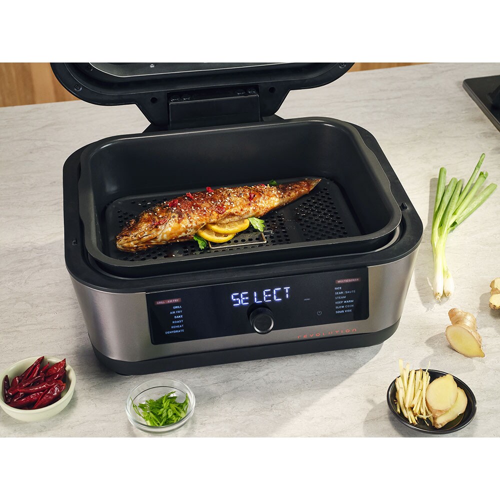 Multicooker NUTRICOOK Revolution NC-RG600EU, 8.5l, 1760W, 12 programe, argintiu-negru