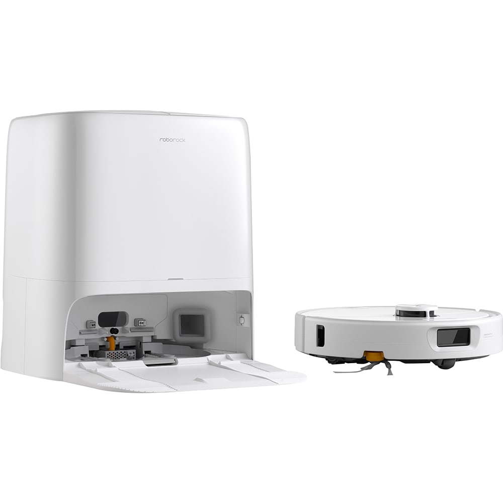 Aspirator robot ROBOROCK Qrevo 2 Pro, 0.27l, autonomie max 250 min, Navigare Lidar, Tehnologie SpiraFlow, alb