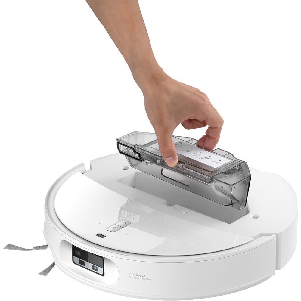Aspirator robot ROBOROCK Qrevo Edge 2 QREVOEDGE2W, 0.24l autonomie max 300 min, Tehnologie FlexiArm, Reactive AI, alb