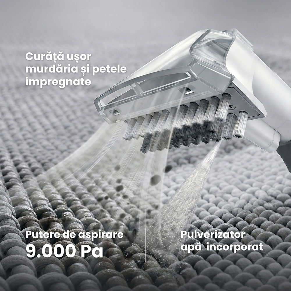 Aspirator cu spalare RYER Spot Cleaner Plus, 1.3l, 600W, gri