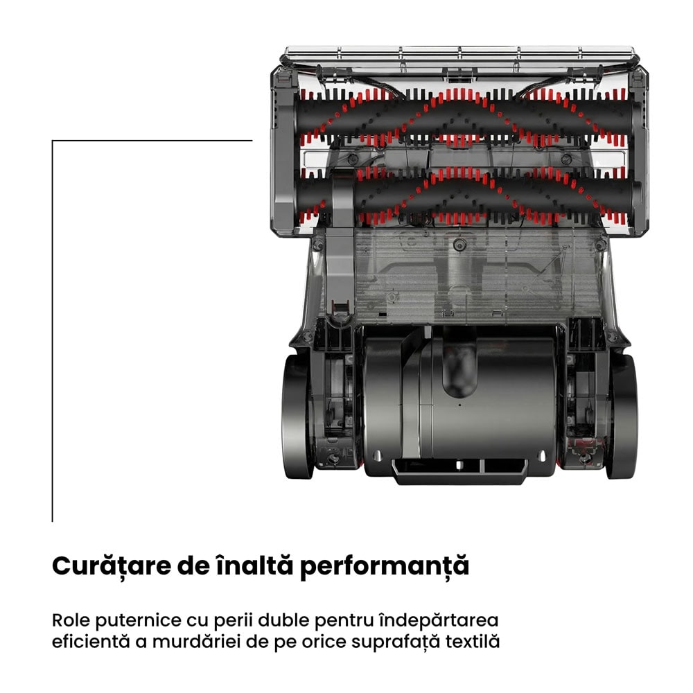 Aspirator vertical cu spalare RYER Revive PRO, 2.5l, 800W, gri-rosu