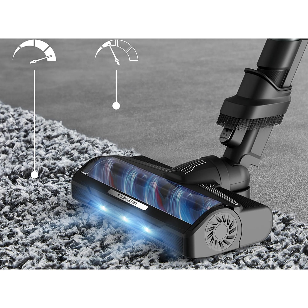 Aspirator vertical ROWENTA X-Force Flex 10.80 RH7A32E0, 0.44l, 18.5V, autonomie max 60 min, verde-negru