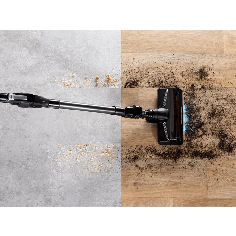 Aspirator vertical ROWENTA X-Force Flex 10.80 RH7AC1E0, 0.44l, 18.5V, autonomie max 60 min, albastru-negru